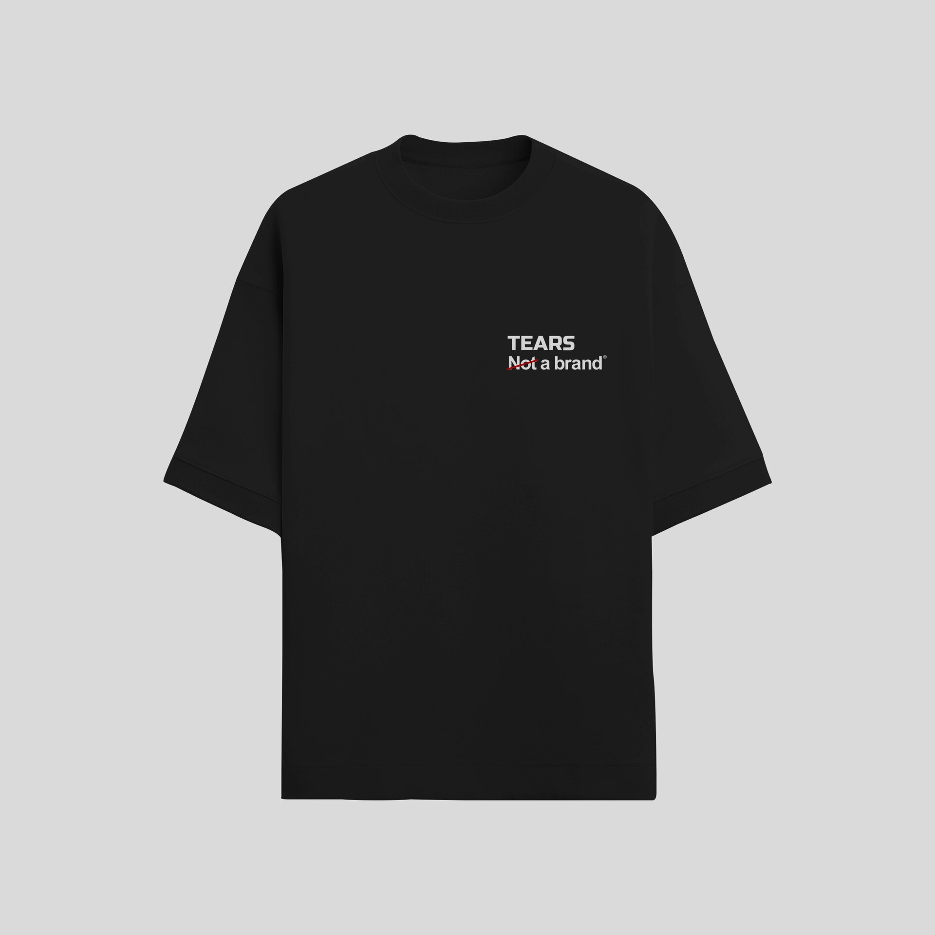 NOT A BRAND BLACK TEE - 2