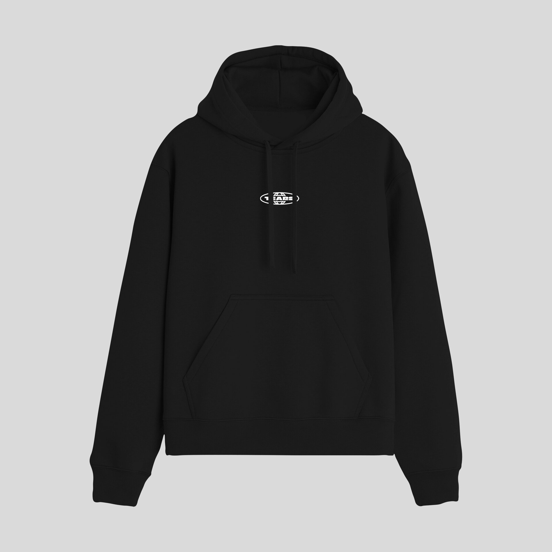 BRUTALIST BLACK HOODIE - 2