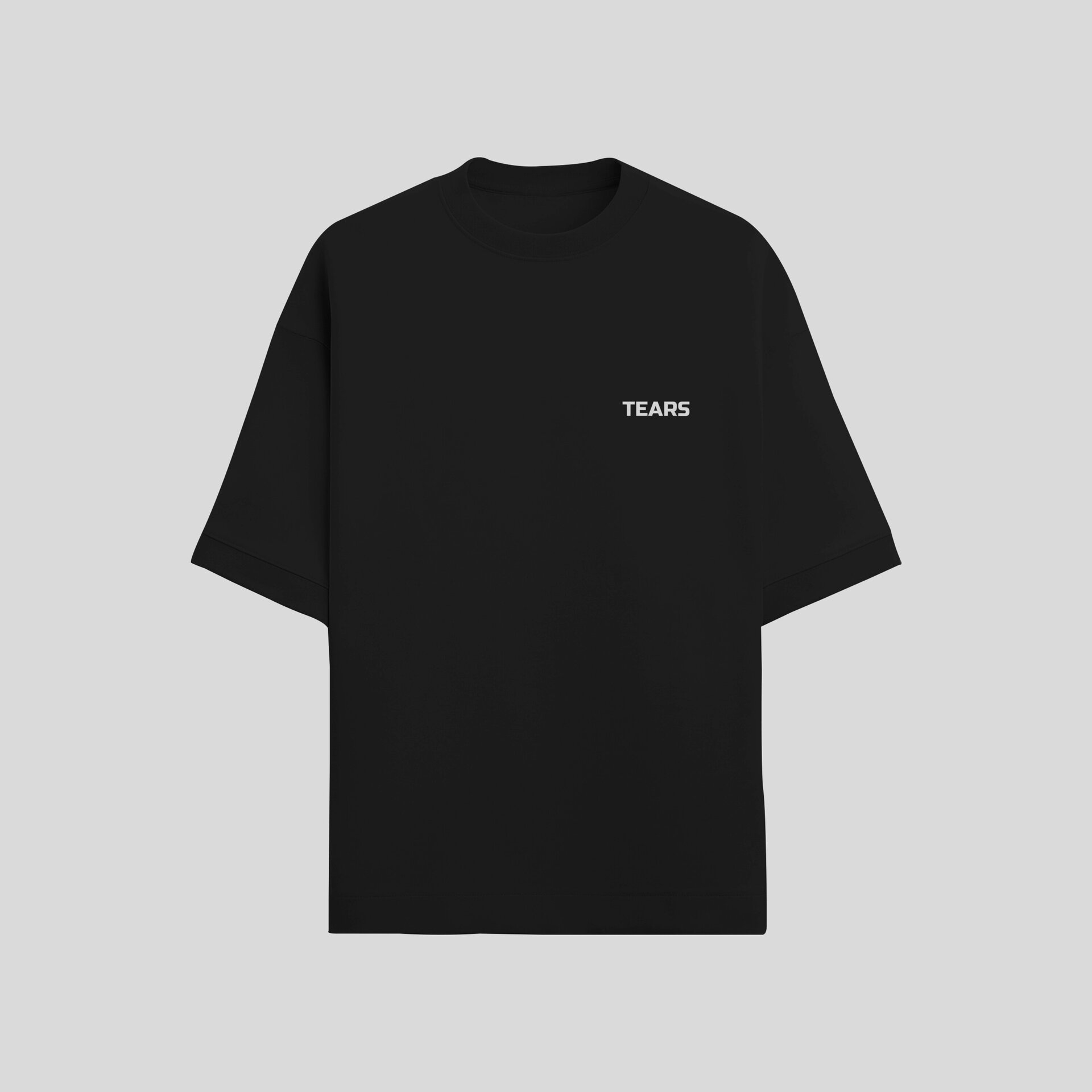 OBLIQUE BLACK OVERSIZE T-SHIRT - 2