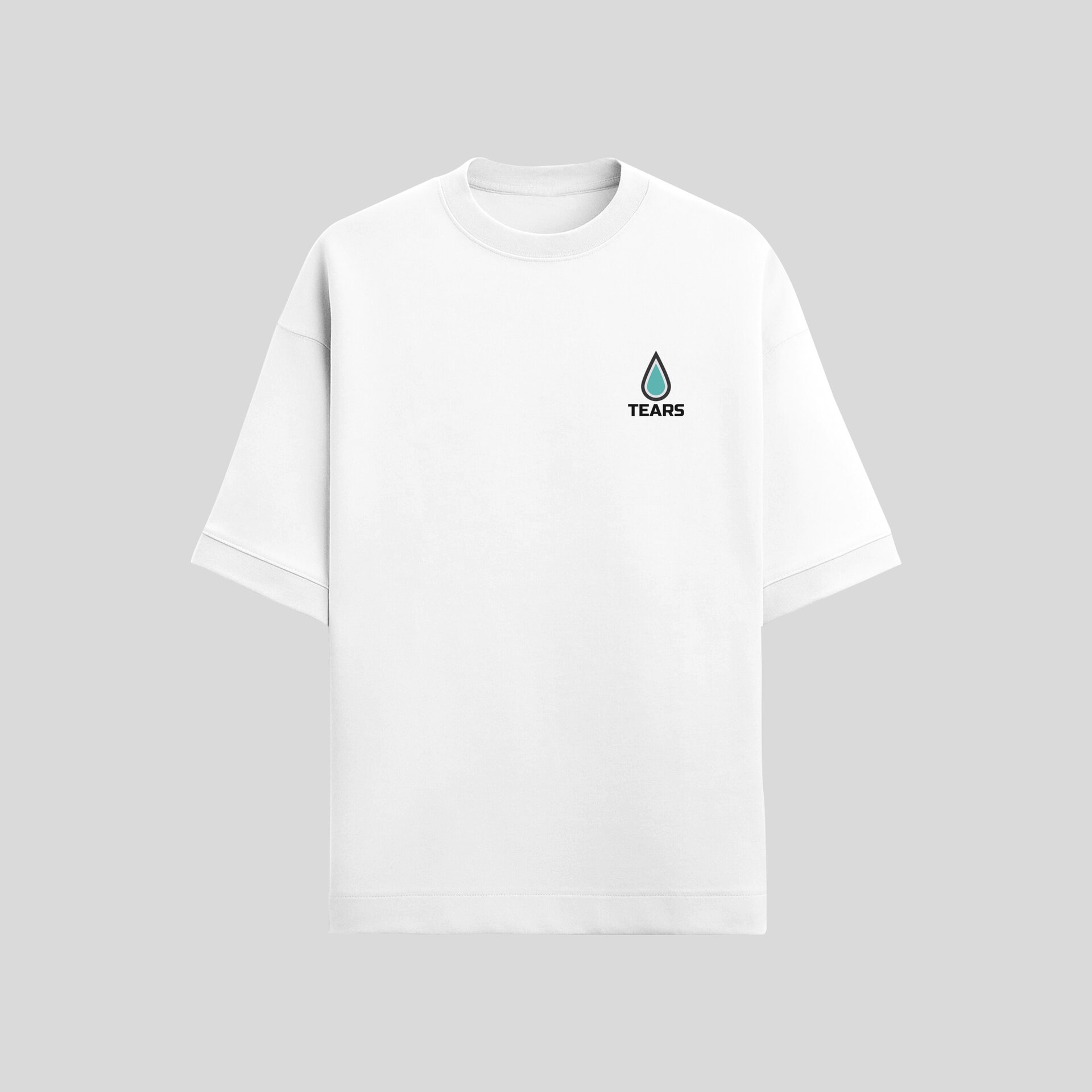 DROP WHITE OVERSIZE T-SHIRT - 2